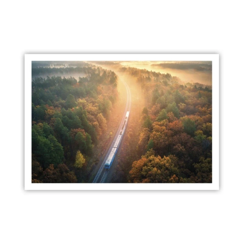 Poster - Herfst reis - 100x70 cm