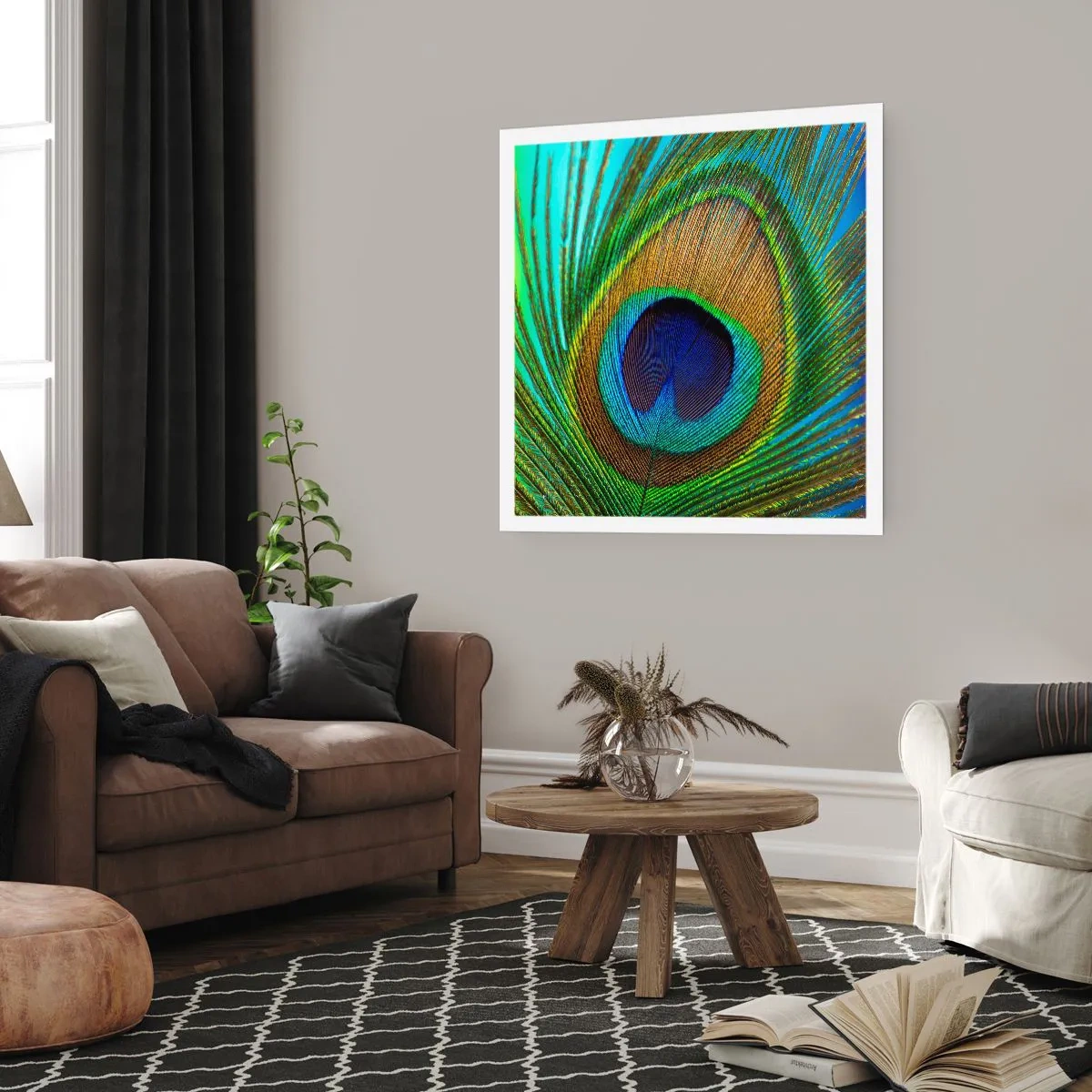 Poster - Oog in oog - 40x40 cm