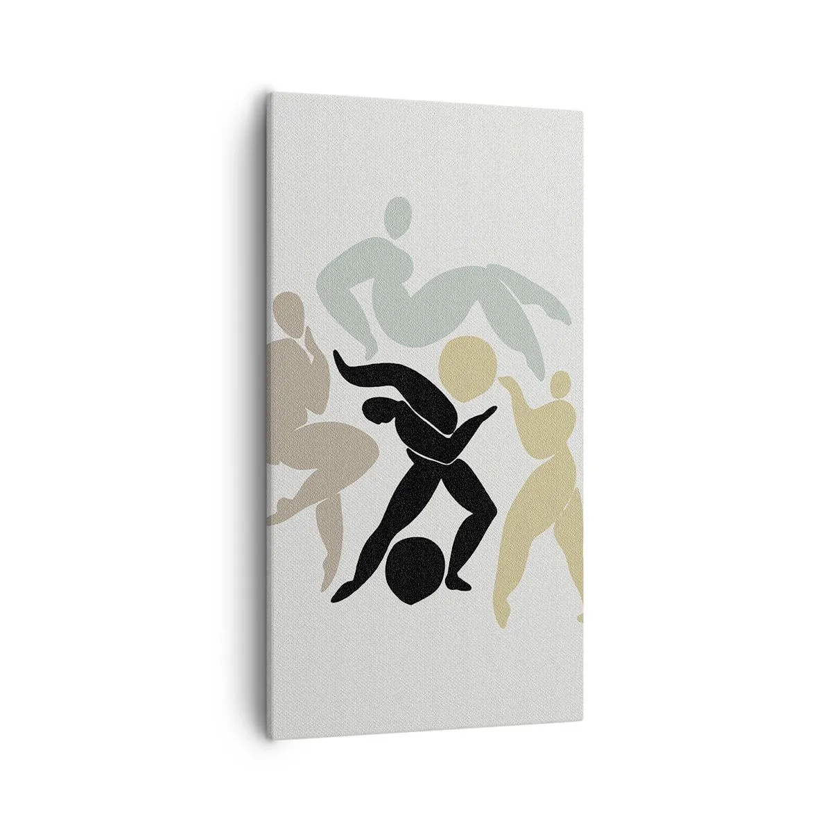 Schilderen op canvas - Beweging voor gezondheid en schoonheid - 55x100 cm