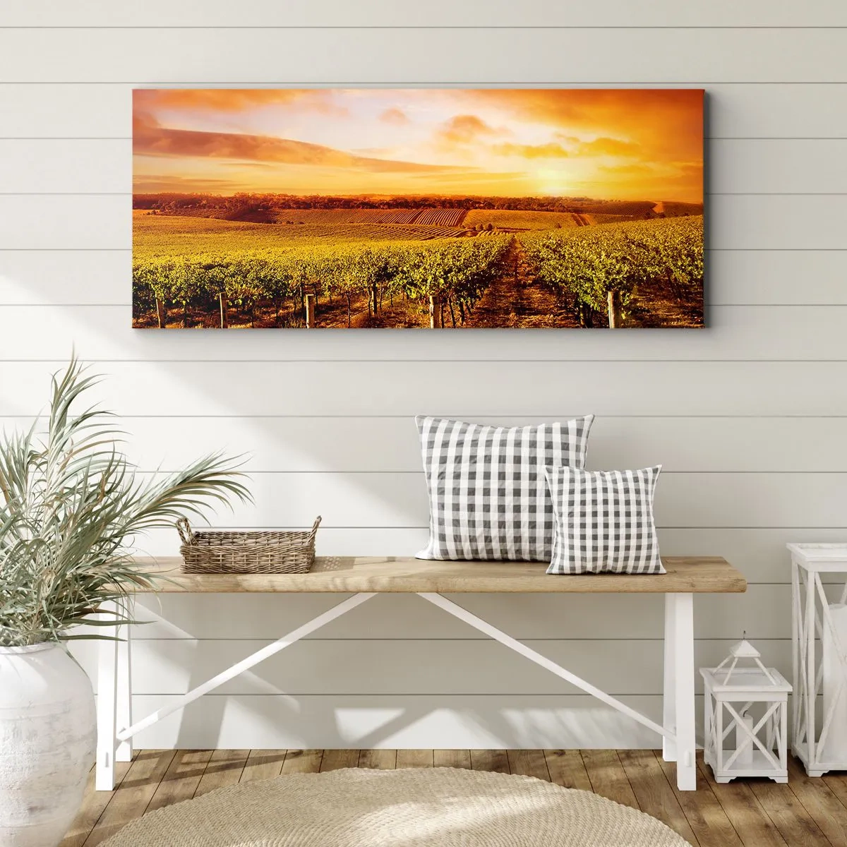 Schilderen op canvas - Licht fruitig met een vleugje zonneschijn - 120x50 cm
