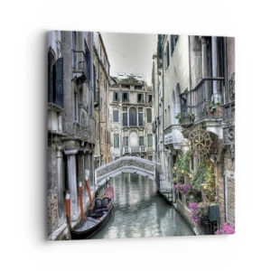 Schilderen op canvas - Eeuwenlang in stille reflectie - 30x30 cm