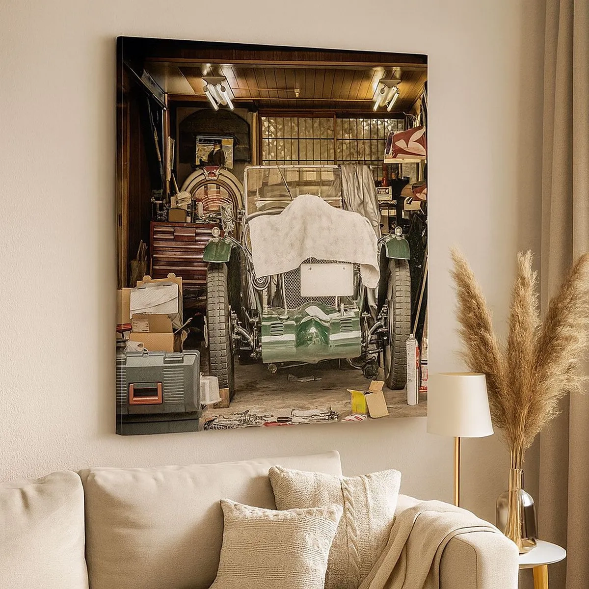 Schilderen op canvas - Terug naar het verleden - 30x30 cm