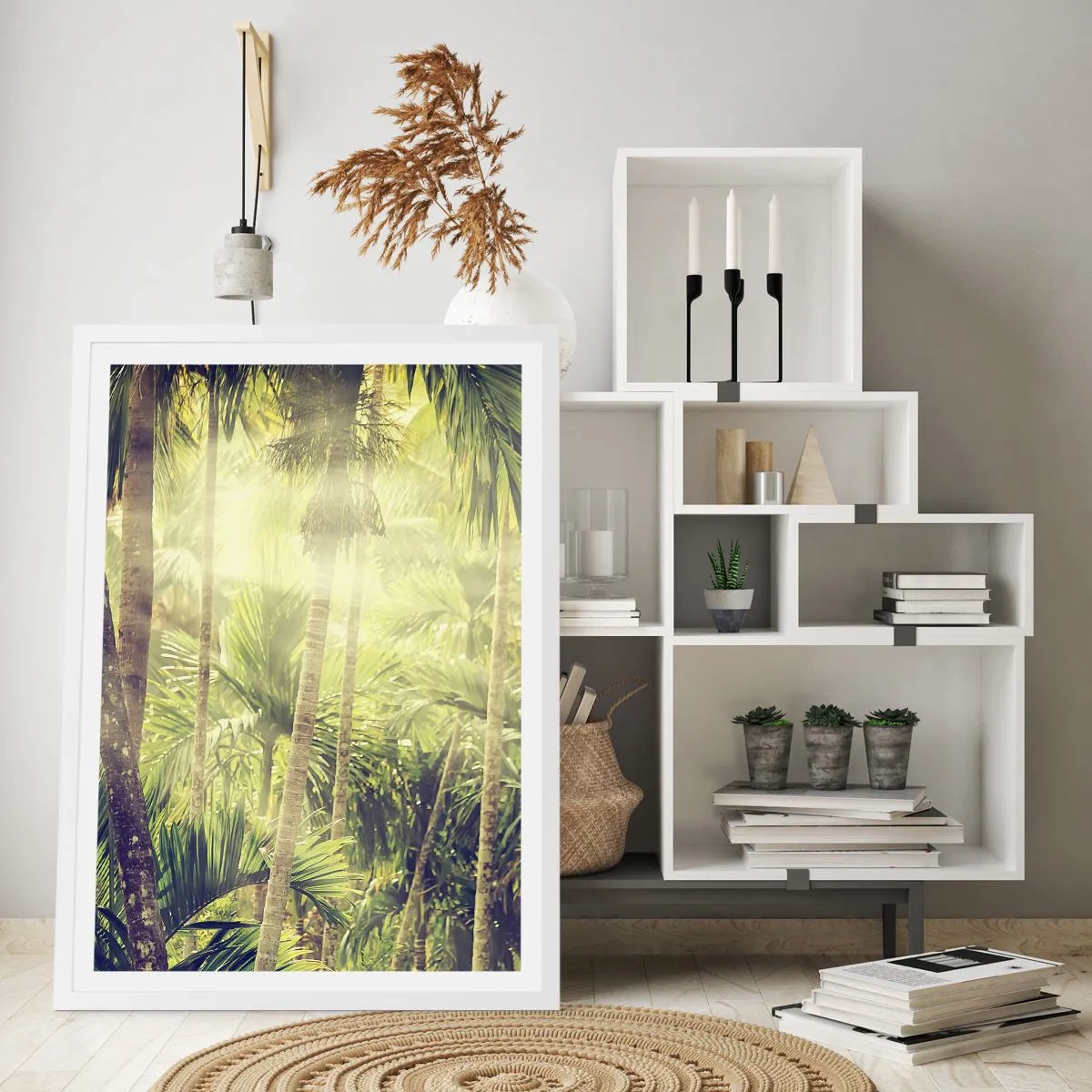 Poster in een witte lijst - In groene hitte - 61x91 cm