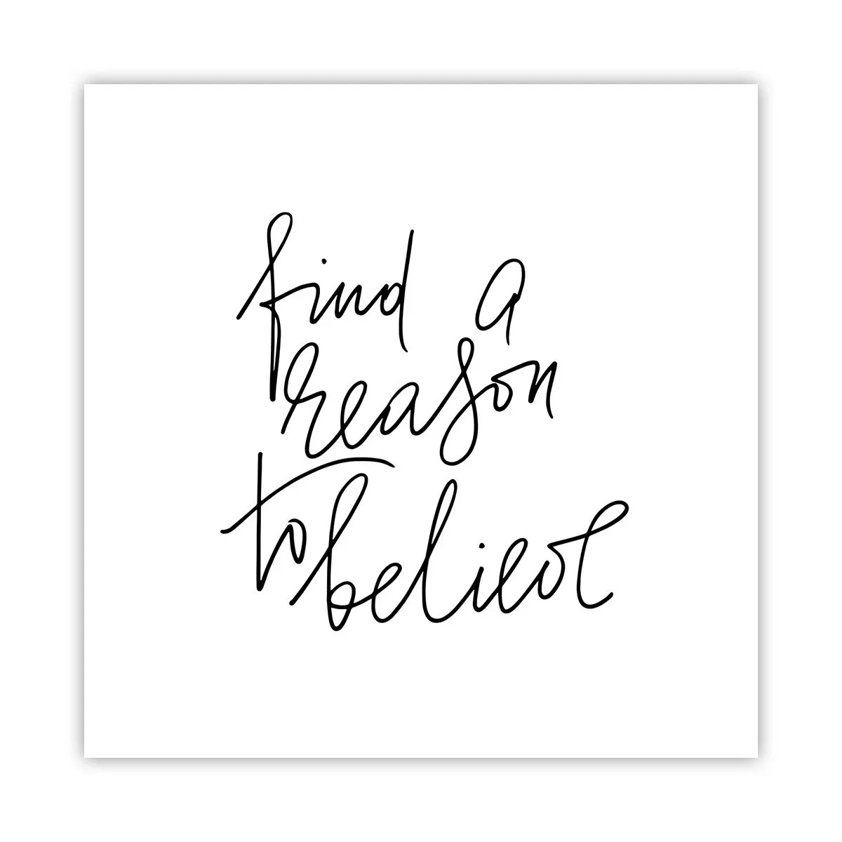 Poster - Het is mogelijk - 50x50 cm