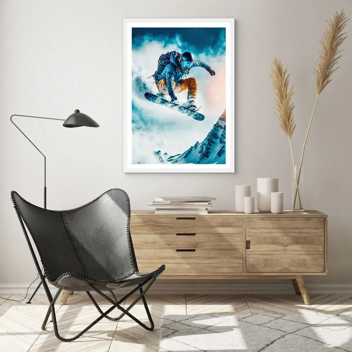 Poster in een witte lijst - Extreme emoties - 61x91 cm