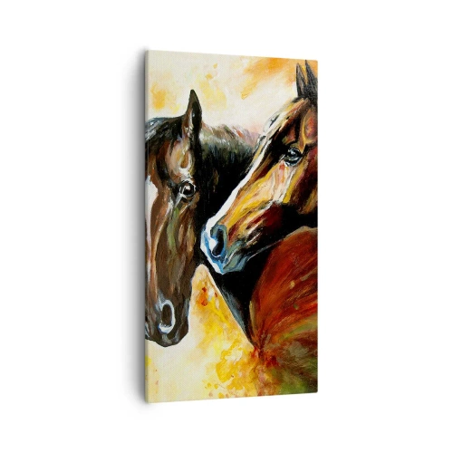 Schilderen op canvas - Twee keer zo sierlijk - 55x100 cm