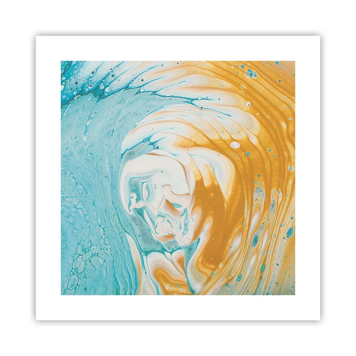 Poster - Pastel werveling - 40x40 cm