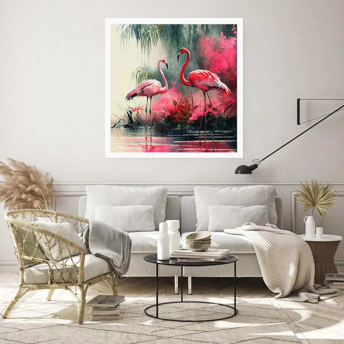 Poster - Een les in natuurlijke gratie - 50x50 cm