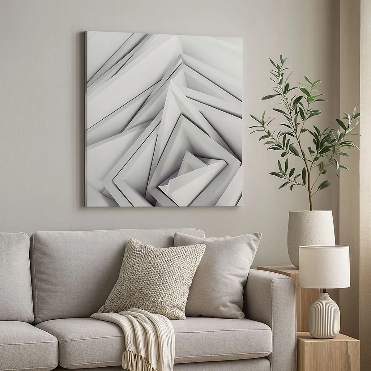 Schilderen op canvas - Scherpe hoeken knoppen - 30x30 cm