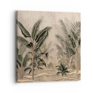 Schilderen op canvas - Een gravure in koloniale stijl - 40x40 cm