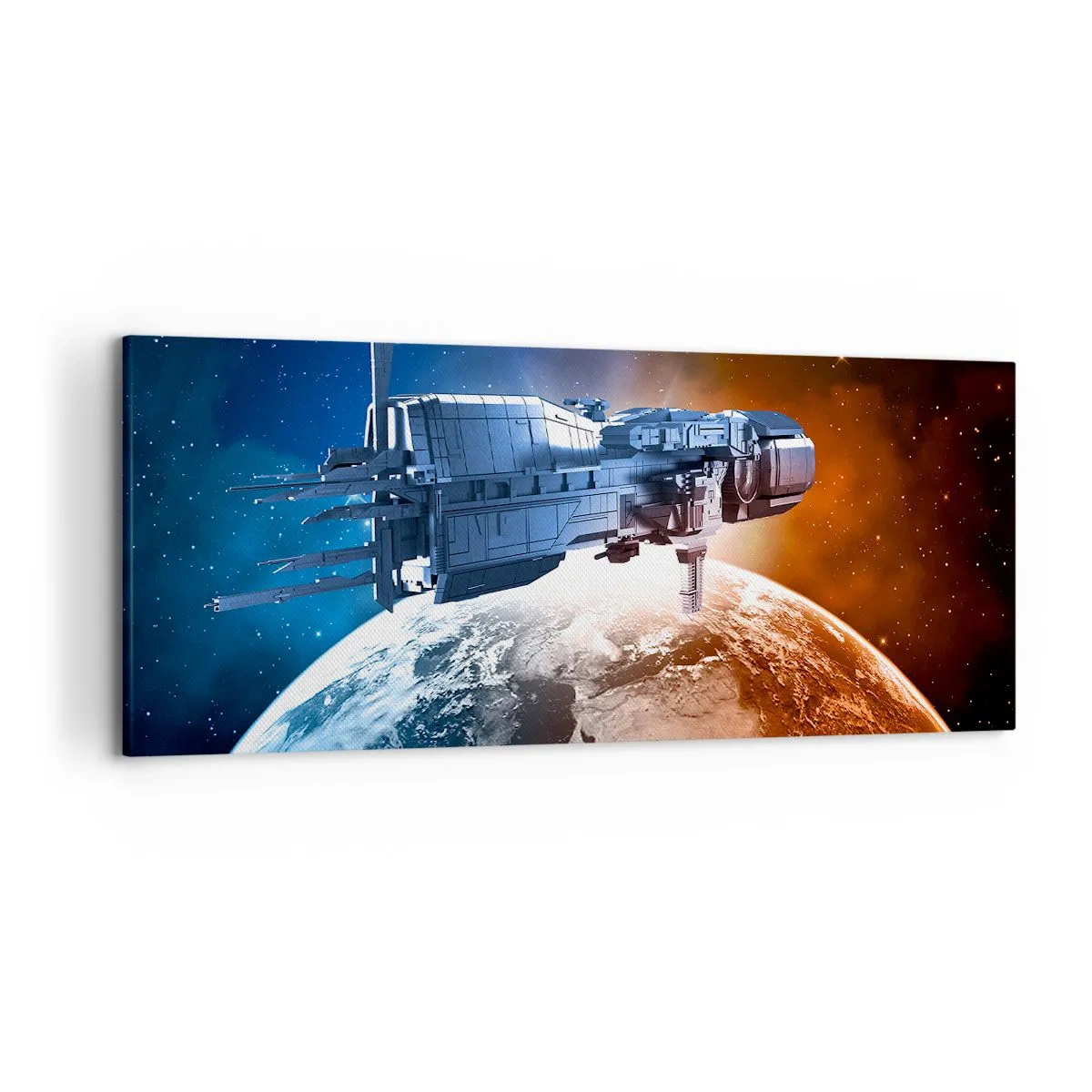 Schilderen op canvas - Een zorgvuldige waarnemer - 120x50 cm
