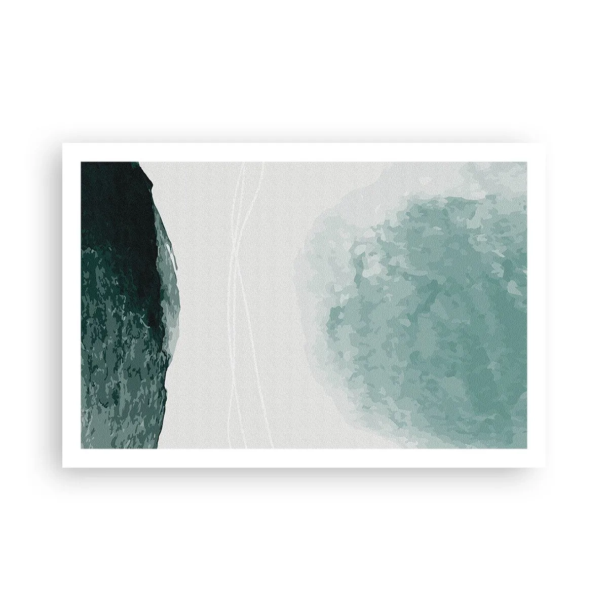 Poster - Ontmoeting met de mist - 91x61 cm