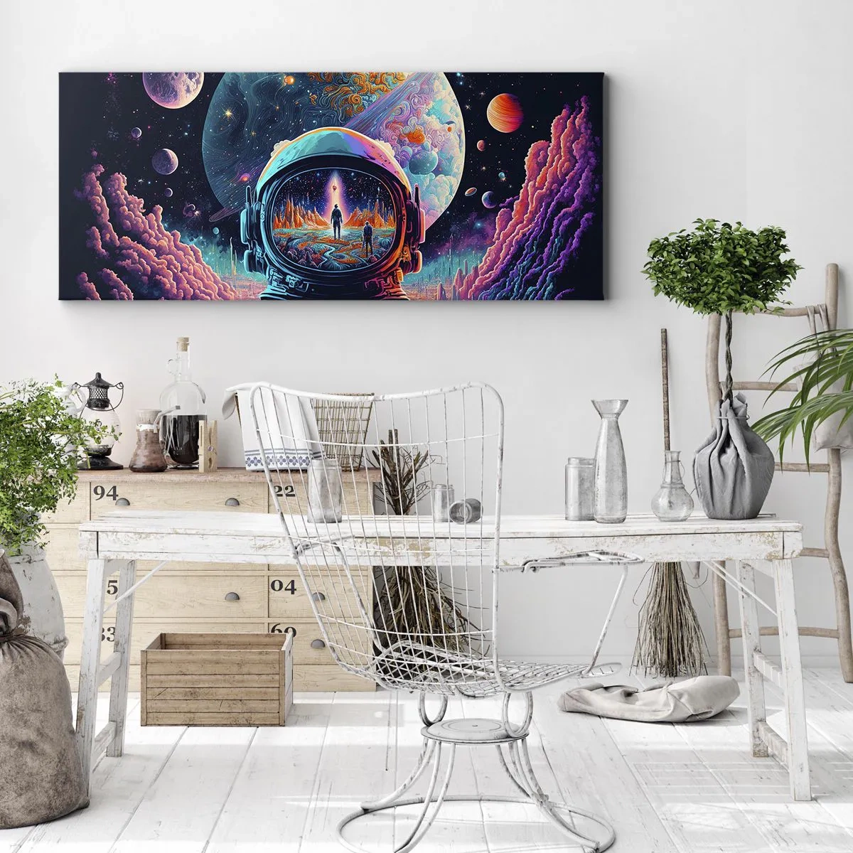 Schilderen op canvas - Filosofen hebben er niet van gedroomd - 100x40 cm