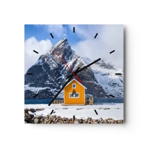 Wandklok - Klok - Scandinavische vakanties - 30x30 cm