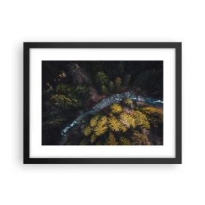 Poster in een zwarte lijst - Snel, sneller en sneller - 40x30 cm