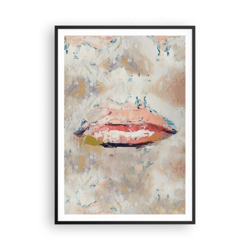 Poster in een zwarte lijst - Het wekt de zintuigen - 70x100 cm