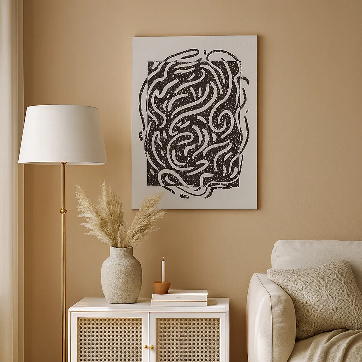 Schilderen op canvas - Abstractie: vreugdedans - 50x70 cm