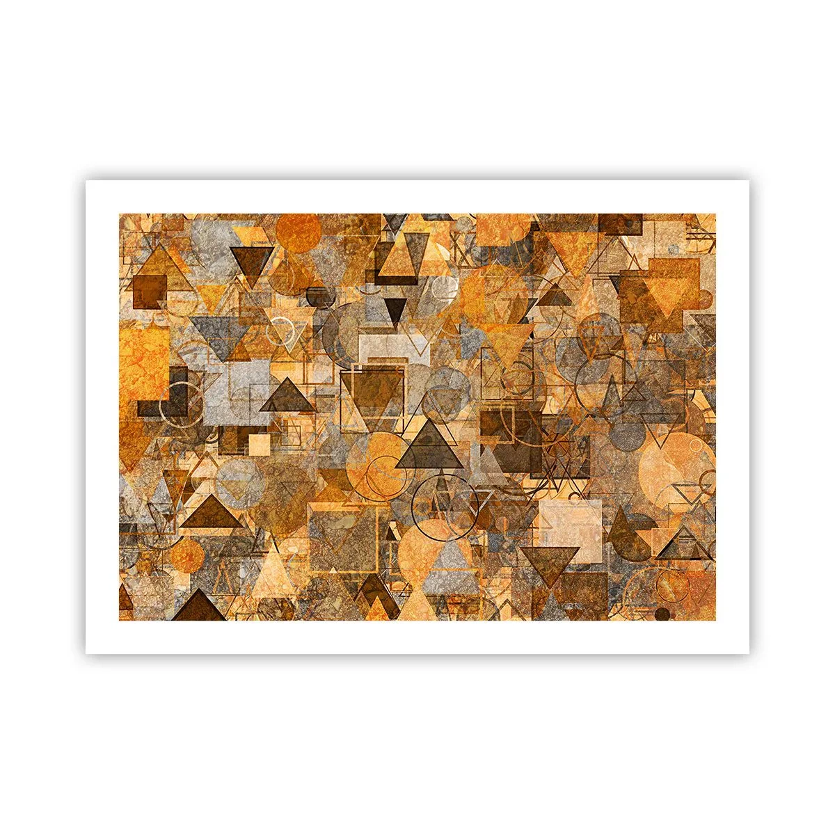 Poster - De wereld in vorm - 70x50 cm