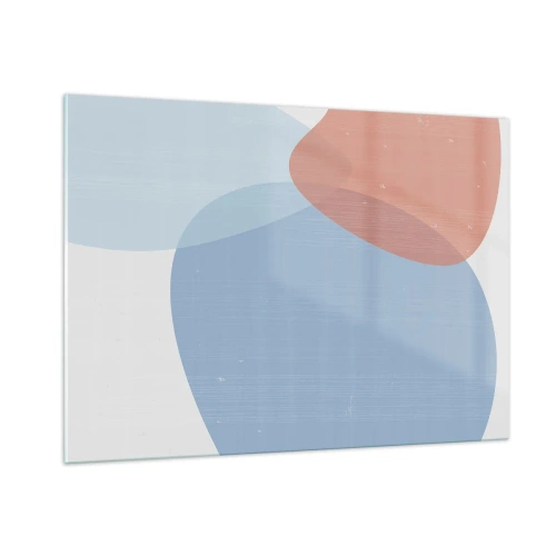 Schilderen op glas - Pastelkleurige relaties - 100x70 cm