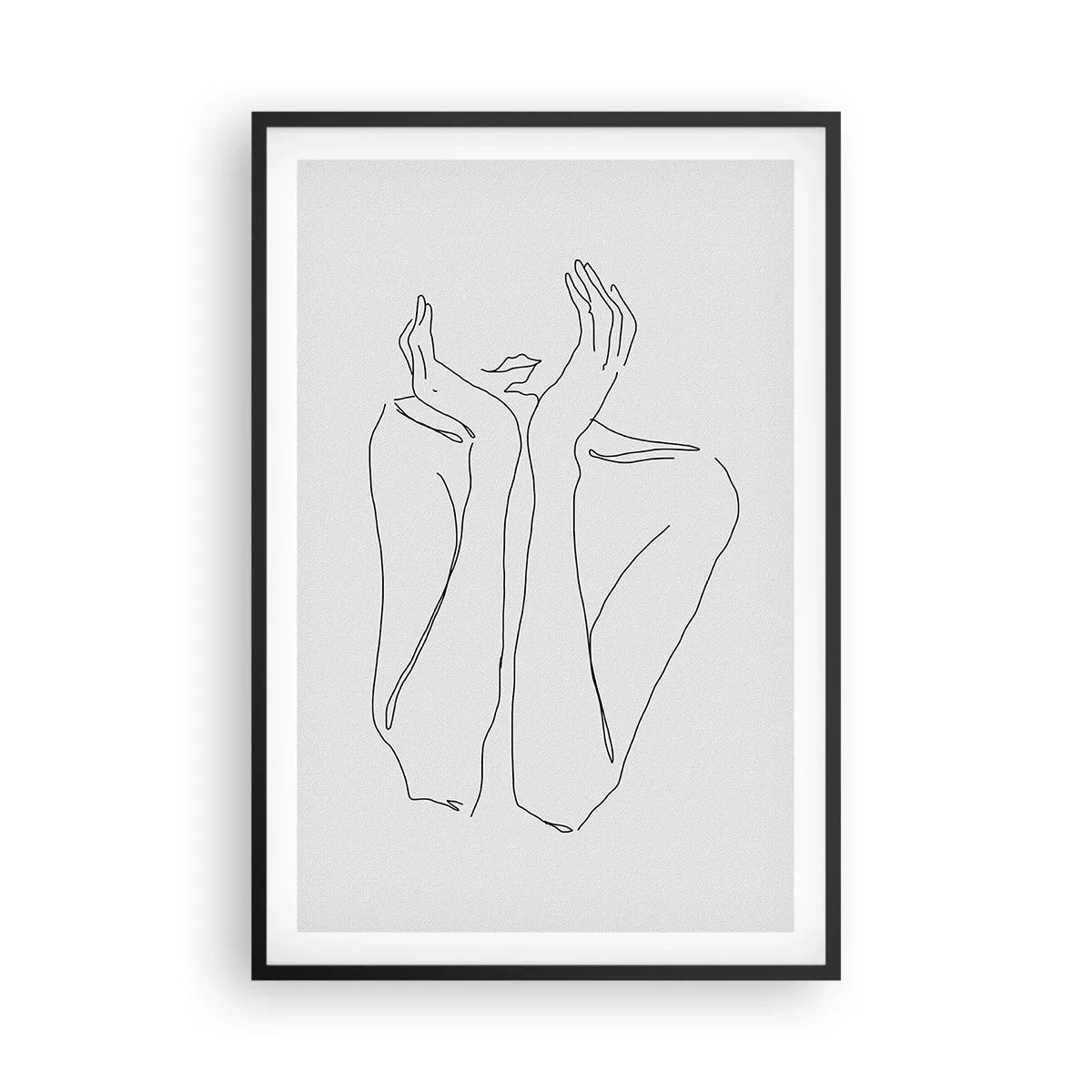 Poster in een zwarte lijst - Waar meisjes van dromen - 61x91 cm
