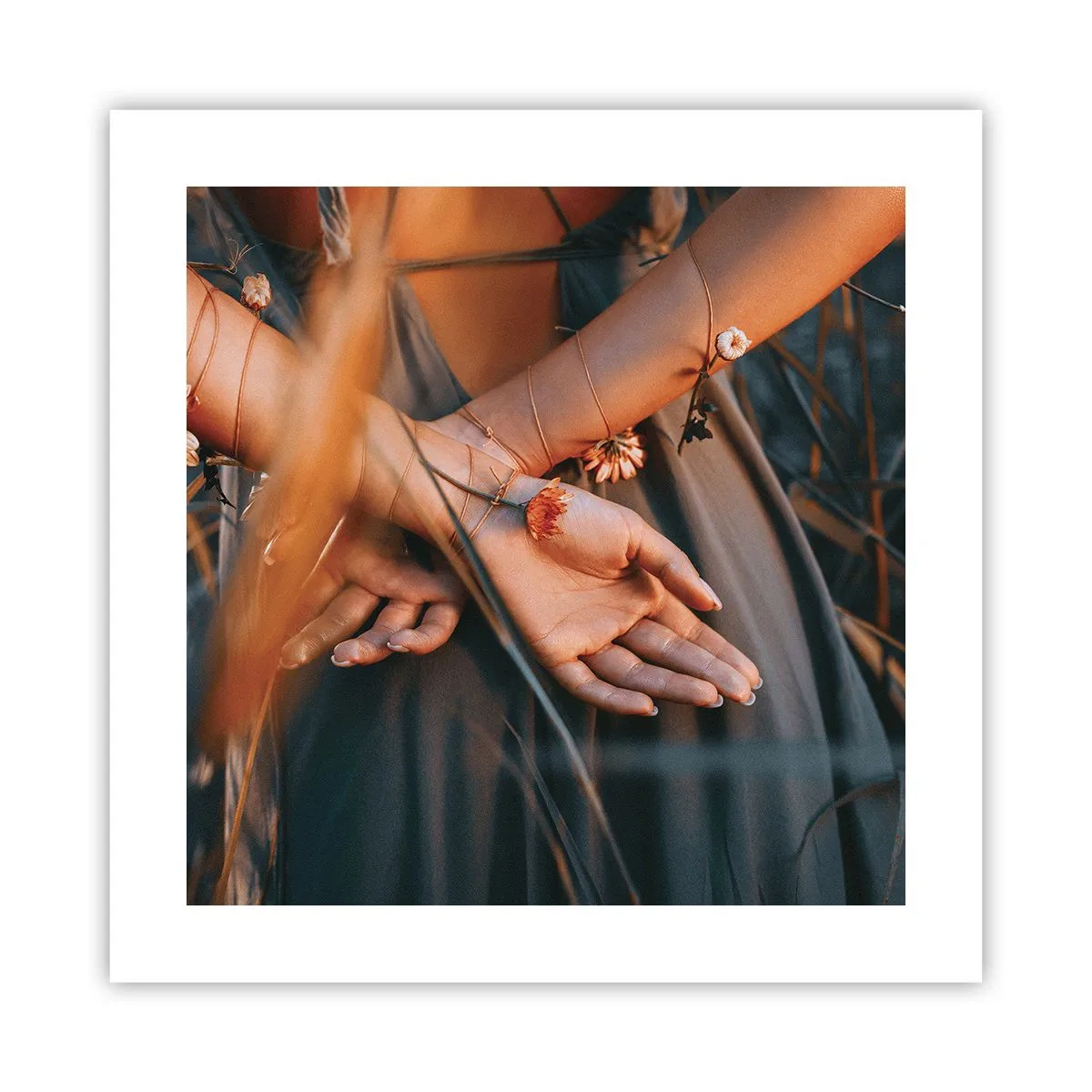 Poster - Verbonden met de natuur - 40x40 cm