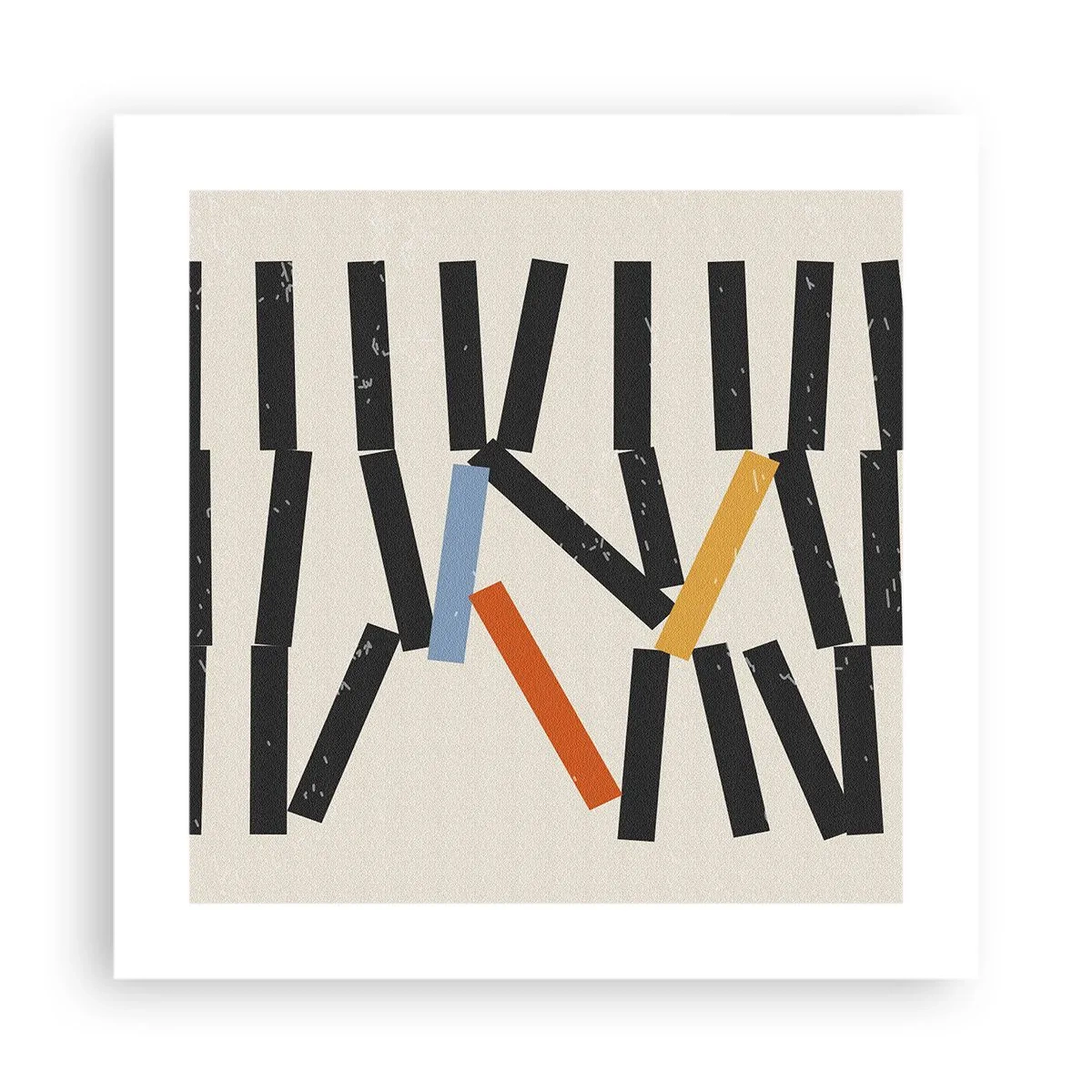 Poster - Domino – compositie - 40x40 cm