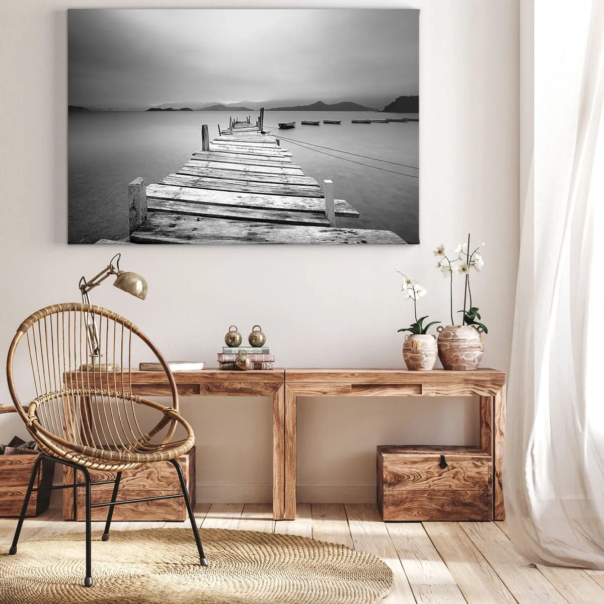 Schilderen op canvas - Achter bergen en zeeën - 120x80 cm