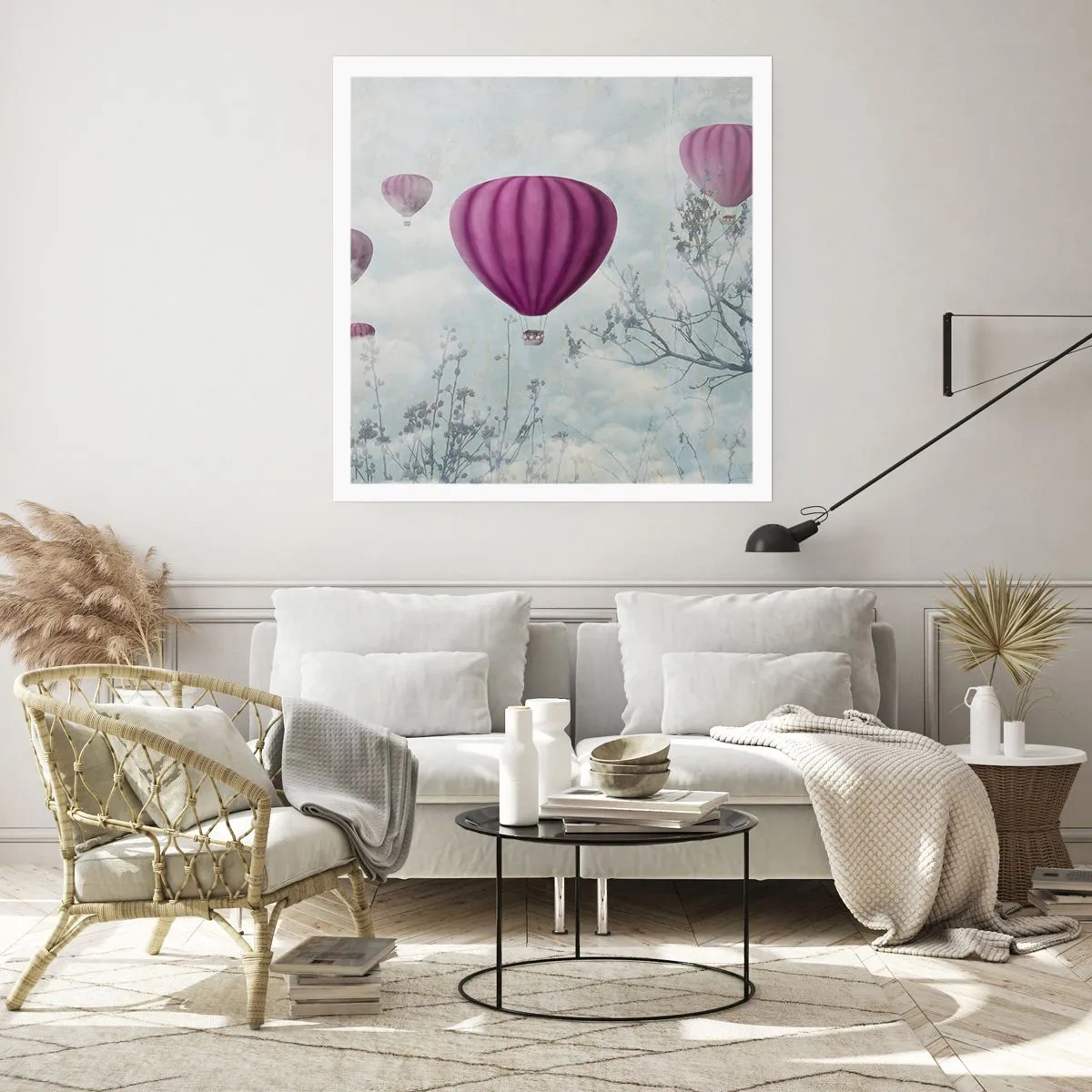 Poster - Als schepen in de lucht - 40x40 cm