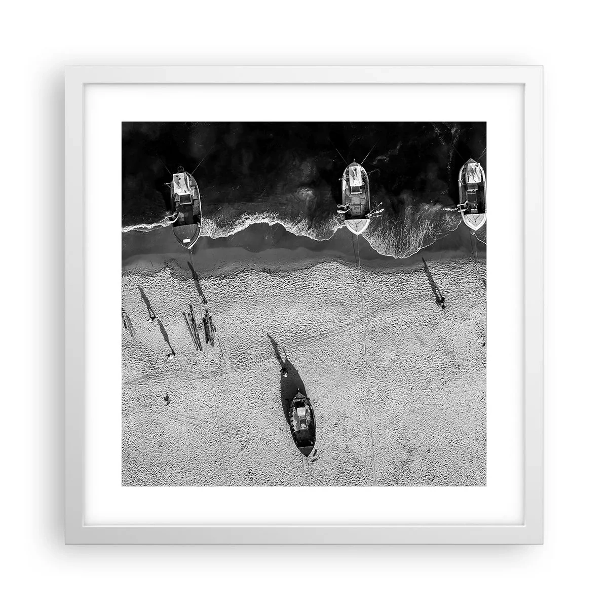 Poster in een witte lijst - Nog steeds aan de oever… - 40x40 cm