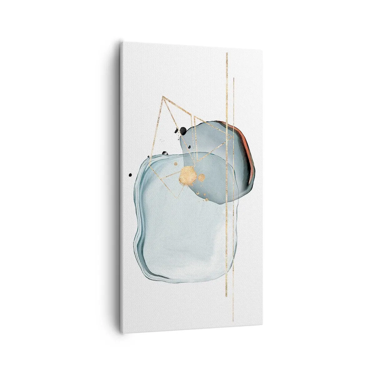 Schilderen op canvas - Een studie van druppels - 55x100 cm