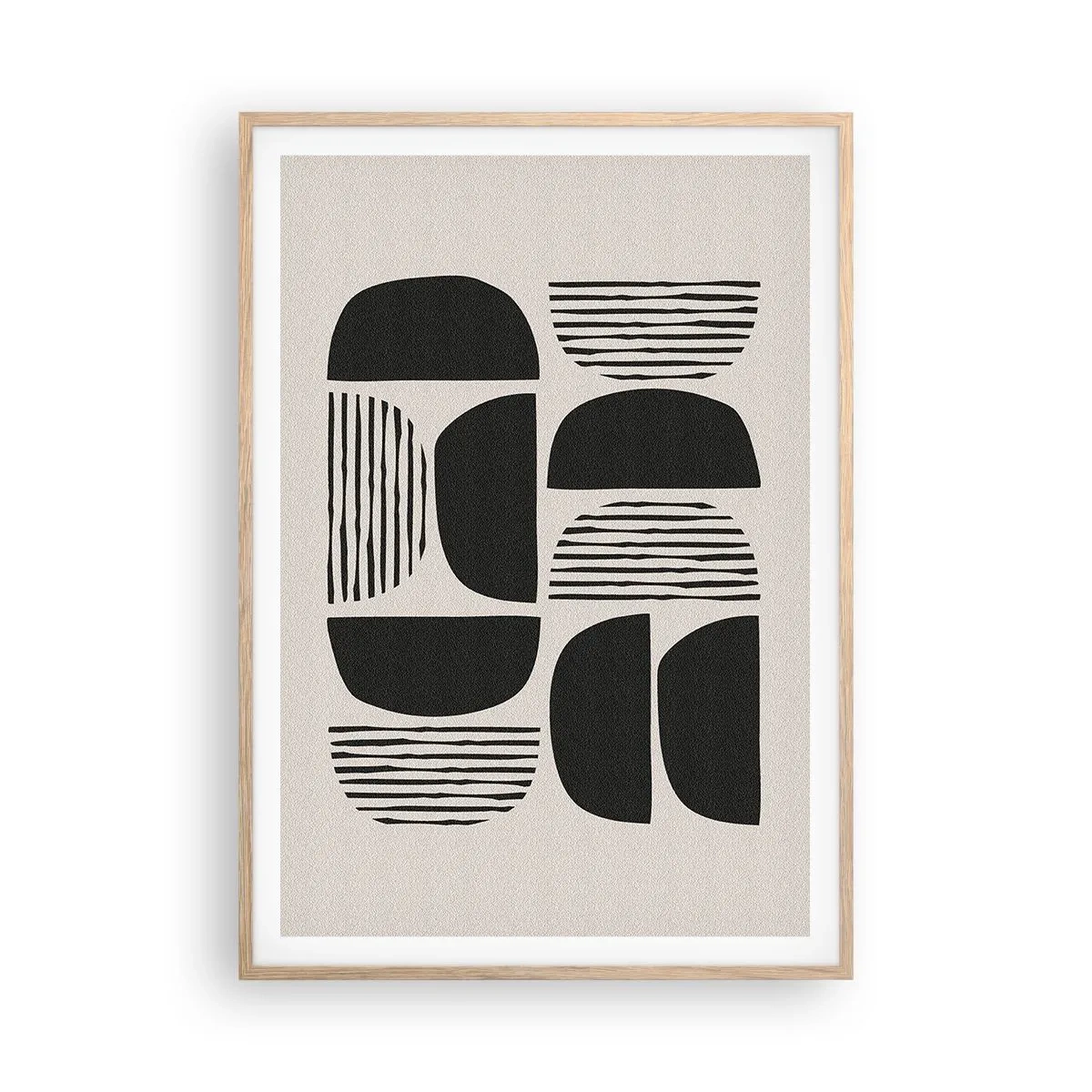 Een poster in een licht eiken lijst - Halfslachtige deals - 70x100 cm