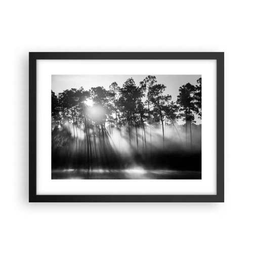 Poster in een zwarte lijst - Niet te stoppen zon - 40x30 cm