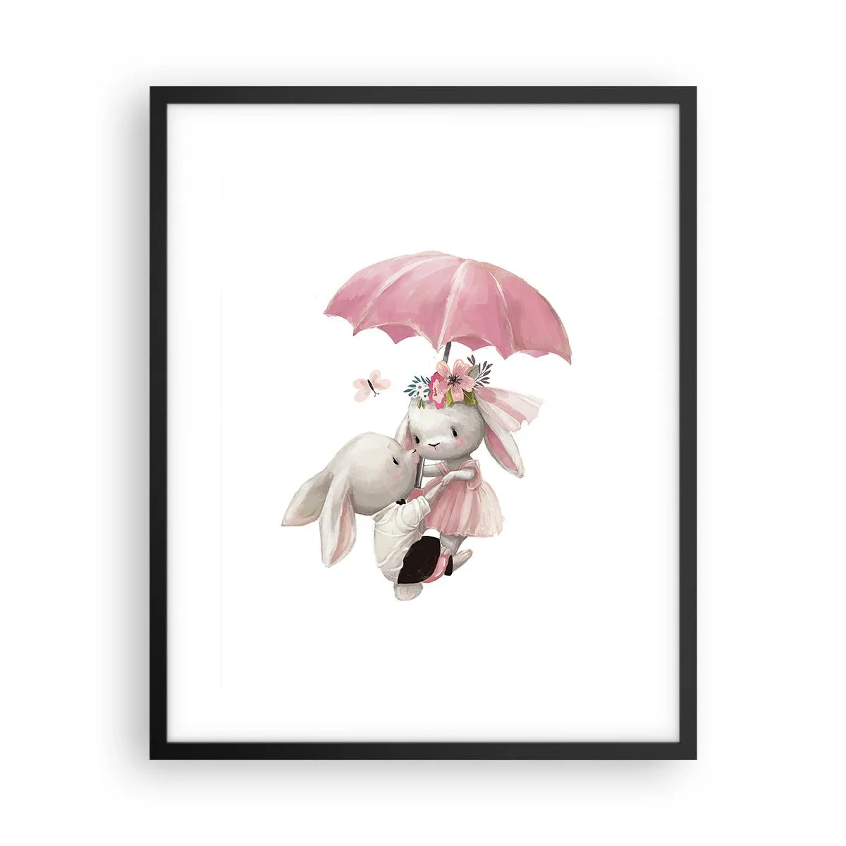 Poster in een zwarte lijst - Dit is liefde - 40x50 cm