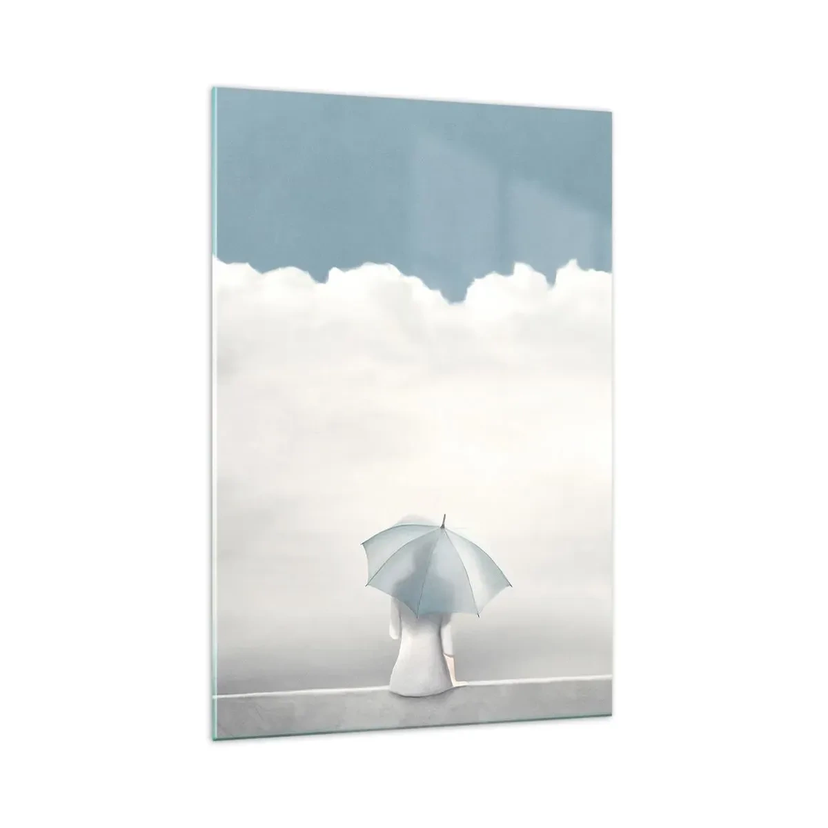 Schilderen op glas - Op de rand van realiteit en dromen - 70x100 cm