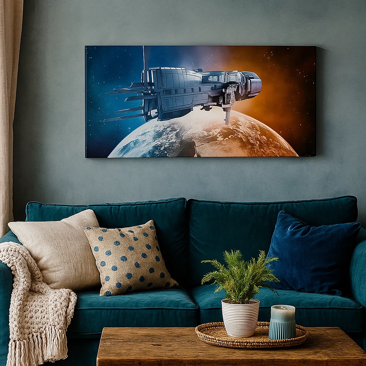 Schilderen op canvas - Een zorgvuldige waarnemer - 30x30 cm