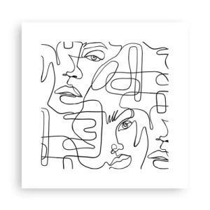 Poster - In verwarde emoties - 30x30 cm