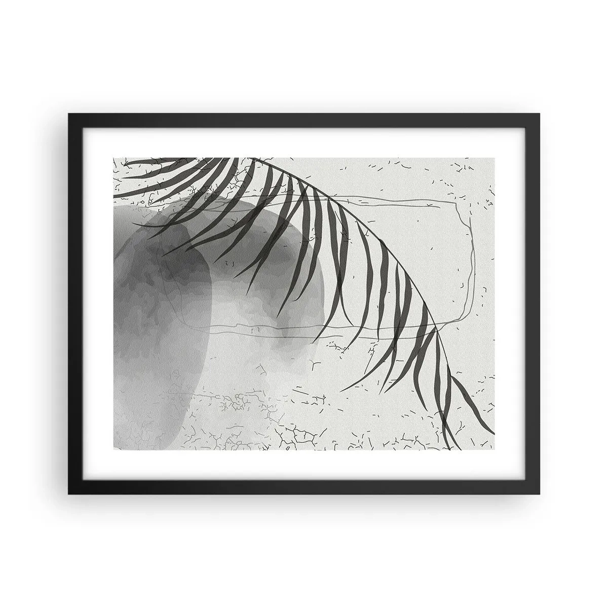 Poster in een zwarte lijst - Het subtiele exotisme van de natuur - 50x40 cm