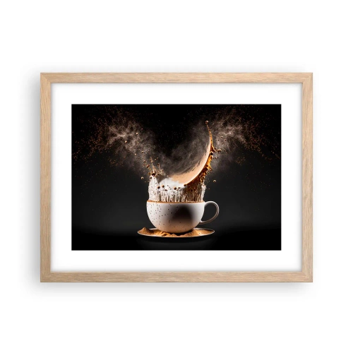 Een poster in een licht eiken lijst - Een explosie van smaak - 40x30 cm