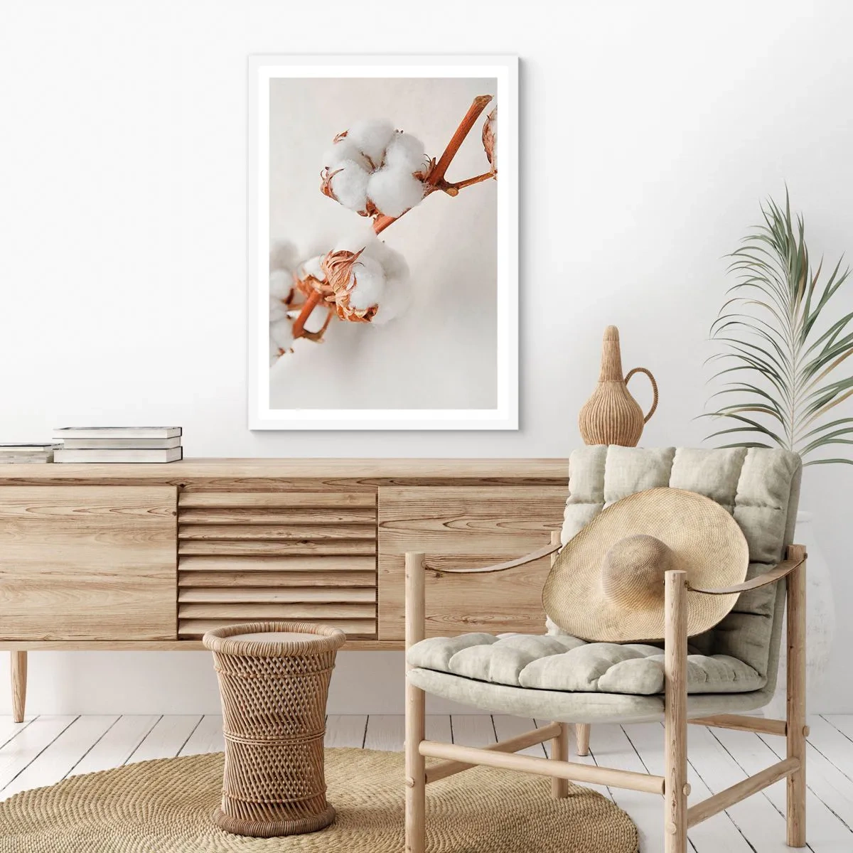 Poster in een witte lijst - Gewoon een knuffel - 50x70 cm