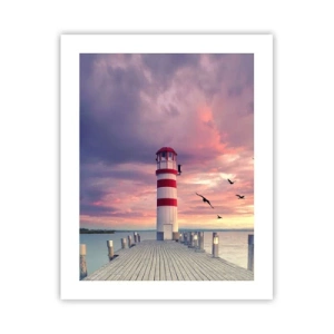 Poster - Het is tijd naar de haven te gaan - 40x50 cm