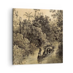 Schilderen op canvas - Expeditie naar de bron - 50x50 cm