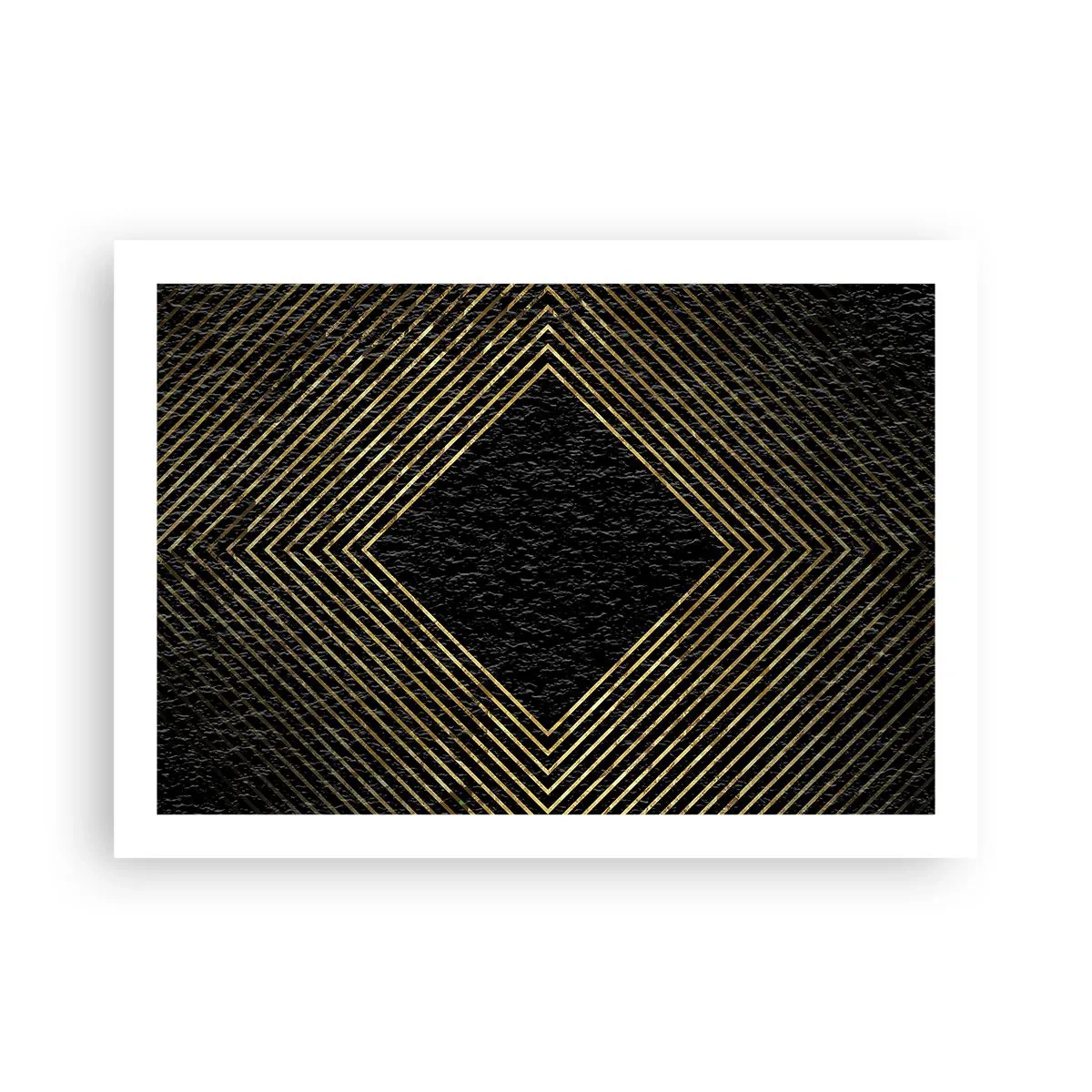 Poster - Geometrie in glamoureuze stijl - 70x50 cm