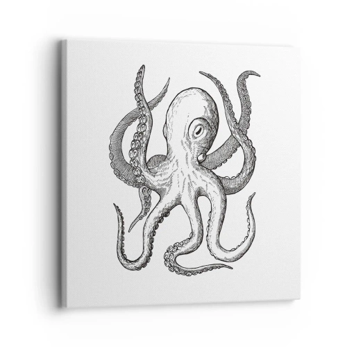 Schilderen op canvas - Dansend met de golven - 30x30 cm