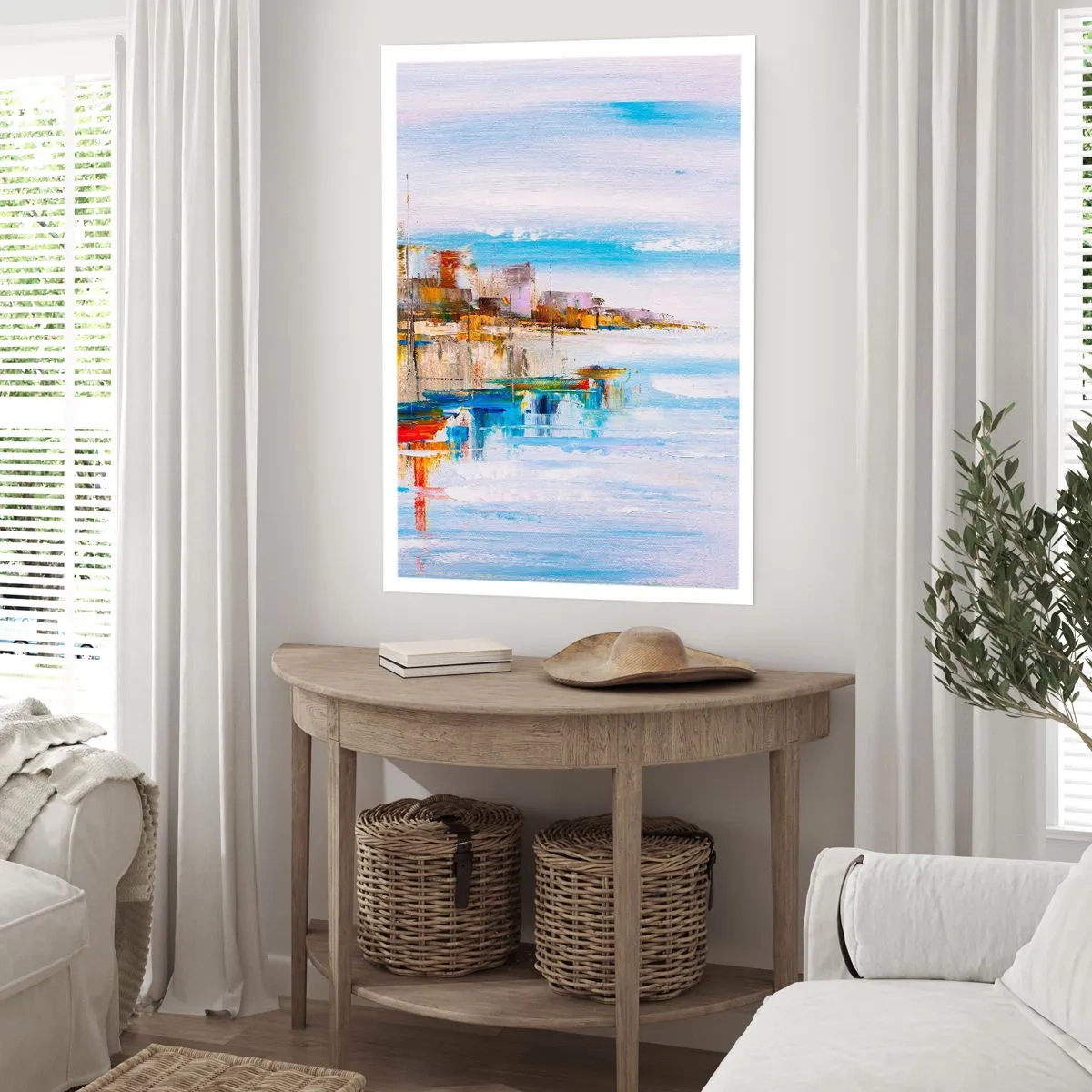 Poster - Een veelkleurig stedelijk toevluchtsoord - 70x100 cm