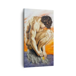 Schilderen op canvas - Ondergedompeld in zichzelf - 45x80 cm
