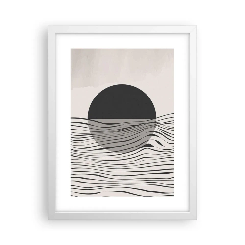Poster in een witte lijst - Halve compositie - 30x40 cm
