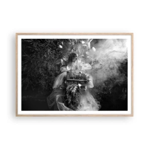 Een poster in een licht eiken lijst - Moeder zelf - Natuur - 100x70 cm