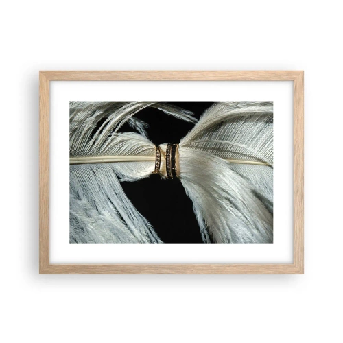 Een poster in een licht eiken lijst - ... en ik zal je niet verlaten ... - 40x30 cm