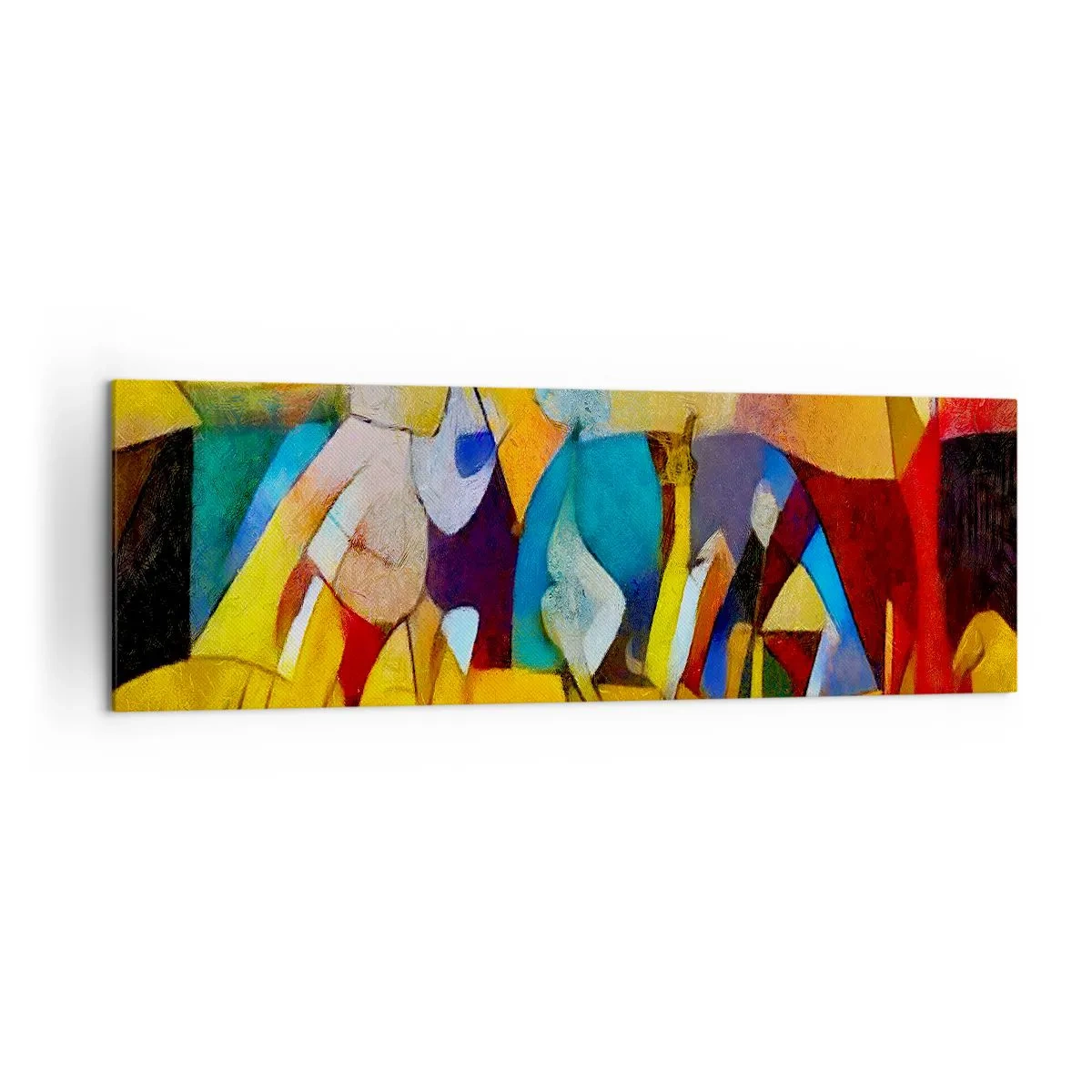 Schilderen op canvas - Zon - leven - vreugde - 160x50 cm