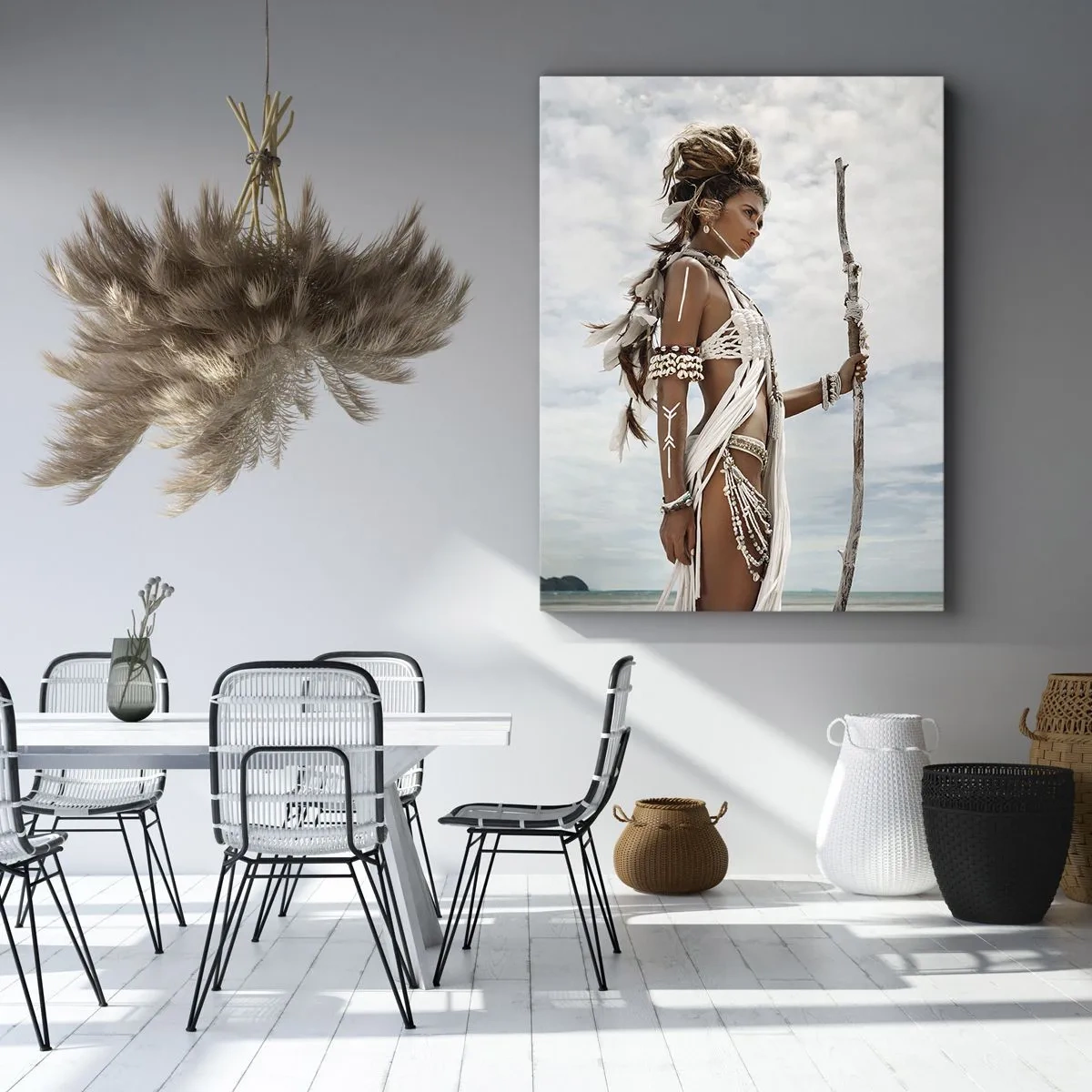 Schilderen op canvas - Koningin van de tropen - 50x70 cm